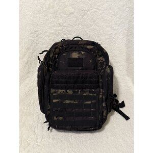 DBTAC Military Style Diaper Bag Black Camo Backpack -Bag Only -Check Desc!!!